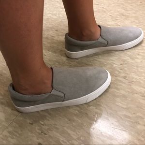 grey slip on shoes